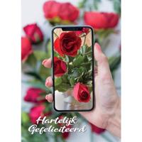 Wenskaarten Gefeliciteerd pak a 10 stuks Wenskaarten Gefeliciteerd pak a 10 stuks