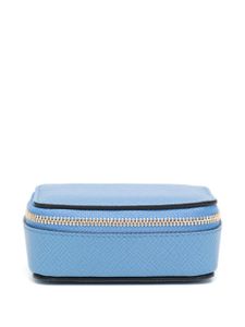 Smythson pochette de voyage en cuir - Bleu