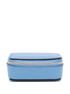Smythson pochette de voyage en cuir - Bleu