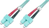 Digitus SC/SC, 10 m Glasvezel kabel I-VH OM3 Aqua-kleur