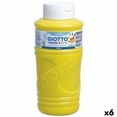 Vingerverf Giotto Geel 750 ml (6 Stuks)