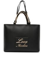 Love Moschino sac à main à plaque logo - Noir - thumbnail