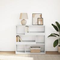 Boekenkast/kamerscherm 100x33x94,5 cm wit