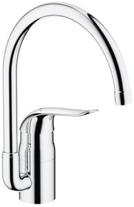 Grohe Euroeco Special keukenkraan hoog met hendel 12 cm Chroom