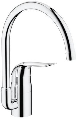 Grohe Euroeco Special keukenkraan hoog met hendel 12 cm Chroom