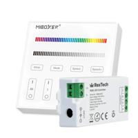 Touch panel RGB wandbediening inclusief controller draadloos op batterij