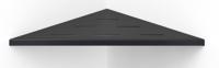 Looox Corner Shelf hoekplanchet 30x22cm Antraciet