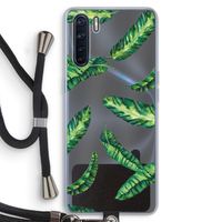 Lange bladeren: Oppo A91 Transparant Hoesje met koord