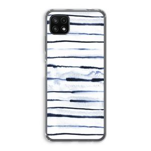 Ink Stripes: Samsung Galaxy A22 5G Transparant Hoesje