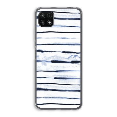 Ink Stripes: Samsung Galaxy A22 5G Transparant Hoesje