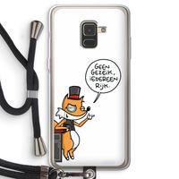 Geen Gezeik: Samsung Galaxy A8 (2018) Transparant Hoesje met koord