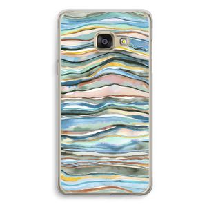 Watercolor Agate: Samsung A3 (2017) Transparant Hoesje