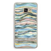 Watercolor Agate: Samsung A3 (2017) Transparant Hoesje