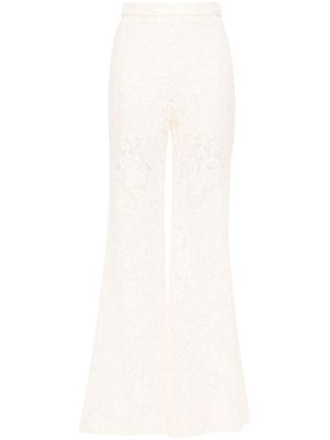ZIMMERMANN pantalon en dentelle Matchmaker à coupe évasée - Tons neutres