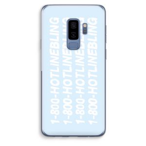 Hotline bling blue: Samsung Galaxy S9 Plus Transparant Hoesje