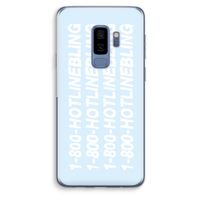 Hotline bling blue: Samsung Galaxy S9 Plus Transparant Hoesje