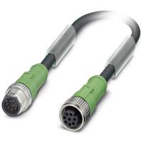 Phoenix Contact 1522707 Sensor/actuator connector, geassembleerd M12 Aantal polen (sensoren): 8 Stekker, recht, Bus, recht 3.00 m 1 stuk(s) Piece