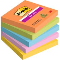 Memoblok post-it 654 super sticky 76x76mm boost | 12 stuks