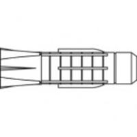 TOOLCRAFT Plug 51 mm TO-5455098 100 stuk(s)