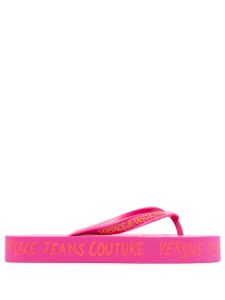 Versace Jeans Couture Teenslippers met plateauzool - Roze