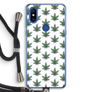 Weed: Xiaomi Mi Mix 3 Transparant Hoesje met koord