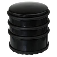 5Five Deurstopper - zwart - 7 x 7,5 cm - metaal - deurstop   - - thumbnail