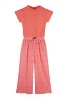NoNo zomer jumpsuit meisjes - oranje koraal - Daisy AOP, plissee - Sylia NoNo zomer jumpsuit meisjes - oranje koraal - Daisy AOP, plissee - Sylia