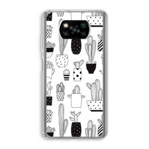Cactusmotief: Xiaomi Poco X3 NFC Transparant Hoesje
