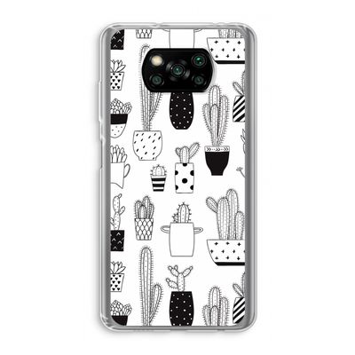 Cactusmotief: Xiaomi Poco X3 NFC Transparant Hoesje