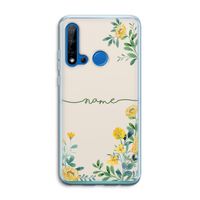 Gele bloemen: Huawei P20 Lite (2019) Transparant Hoesje