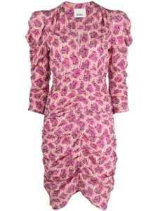 ISABEL MARANT robe Celina à imprimé graphique - Rose