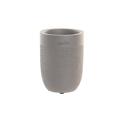 Glas DKD Home Decor 8 x 8 x 10,5 cm Grijs Cement