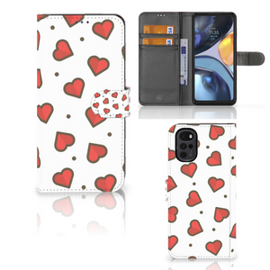 Motorola Moto G22 Telefoon Hoesje Hearts