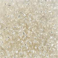 Creativ Company Rocailles, d 3 mm, afm 8/0, gatgrootte 0,6-1,0 mm, zilver, 25 gr/ 1 doos Creativ Company Rocailles, d 3 mm, afm 8/0, gatgrootte 0,6-1,0 mm, zilver, 25 gr/ 1 doos