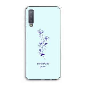 Bloom with grace: Samsung Galaxy A7 (2018) Transparant Hoesje
