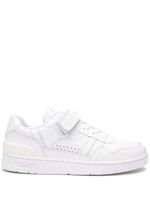 Lacoste baskets en cuir T-Clip à attaches scratch - Blanc - thumbnail