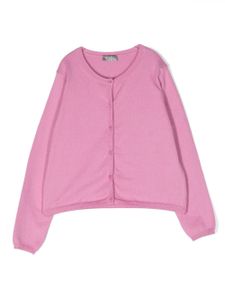 Il Gufo cardigan en coton à manches longues - Rose