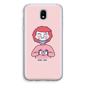 Hartje: Samsung Galaxy J5 (2017) Transparant Hoesje