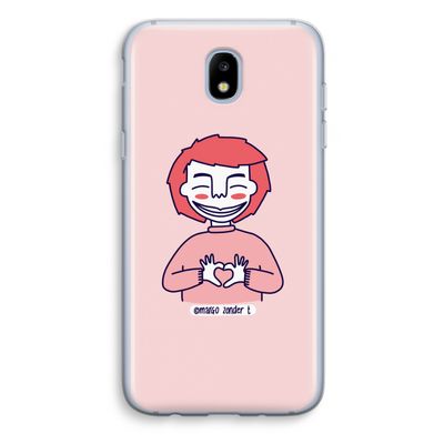 Hartje: Samsung Galaxy J5 (2017) Transparant Hoesje