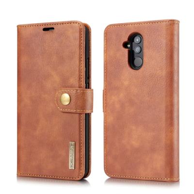 Dg. MING Crazy Horse textuur Flip afneembare magnetische lederen case voor Huawei mate 20 Lite/Maimang 7 met houder & kaartsleuven & portemonnee (bru
