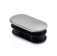 Inslagdop chroom voor ovale buis 30x15 mm (set van 2 stuks) - per stuk