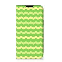 Apple iPhone 14 Plus Hoesje met Magneet Waves Green - thumbnail