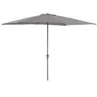 Rechthoekige Stokparasol in aluminium - Parasol 200 x 300 cm - Grijs