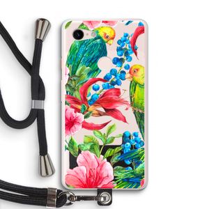 Papegaaien: Pixel 3 XL Transparant Hoesje met koord