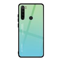 Voor Xiaomi Redmi Note 8 gradiënt kleur glas geval (groen)