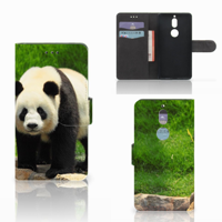 Nokia 7 | Telefoonhoesje | Met pasjeshouder | Panda