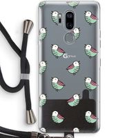 Vogeltjes: LG G7 Thinq Transparant Hoesje met koord