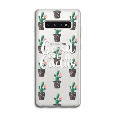 Cactus quote: Samsung Galaxy S10 4G Transparant Hoesje