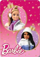 Barbie Winter Christmas Fleece deken 100 x 140 cm