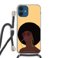 Golden hour: iPhone 12 Transparant Hoesje met koord